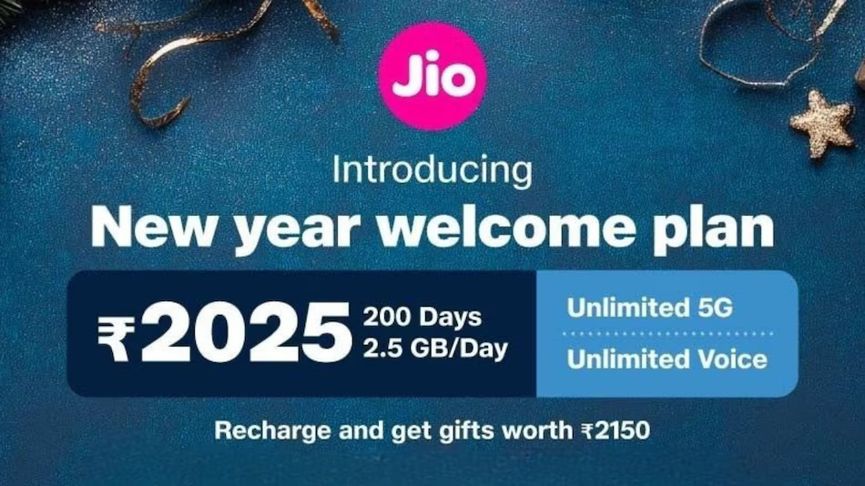 Reliance Jio Launches Rs 2,025 New Year Welcome Plan 2025: Benefits and Validity
