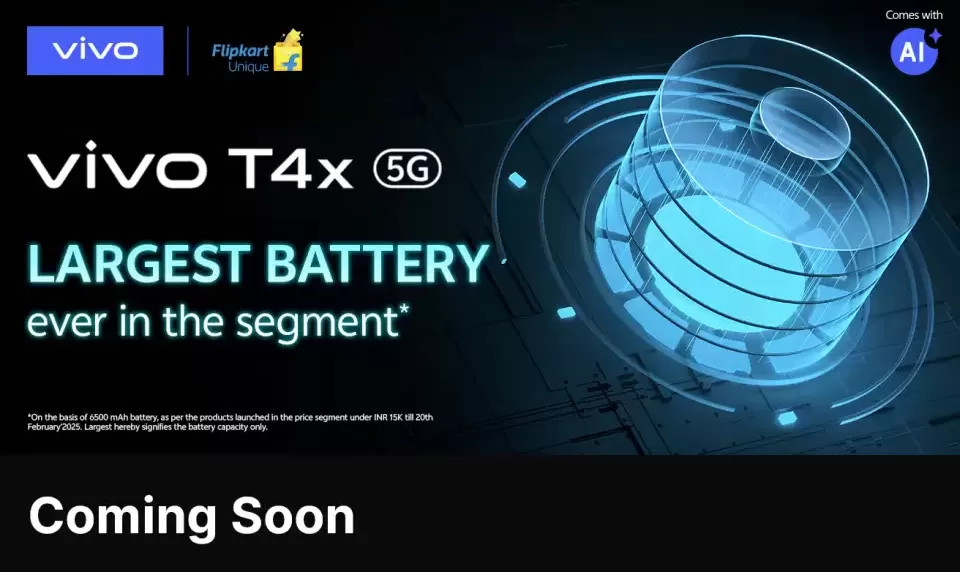 Vivo T4x 5G Hinted for India Debut this Month