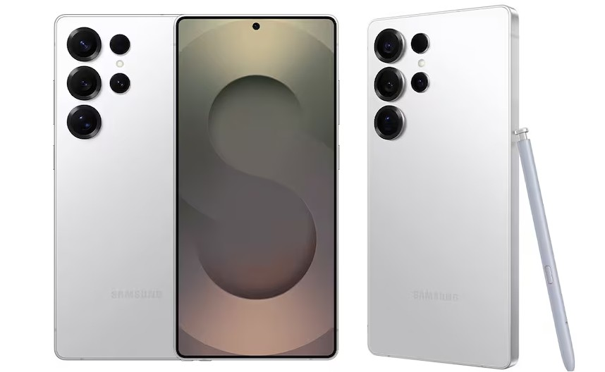 Samsung Galaxy S26 Ultra smartphone render showing rear camera design and premium finish